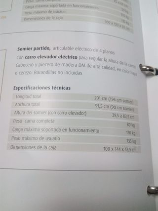 Cama articulada con mando + carro elevador