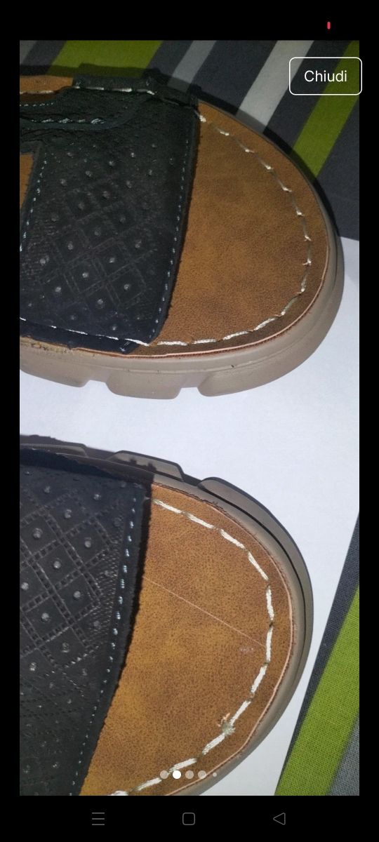 Sandali estivi neri e marroni