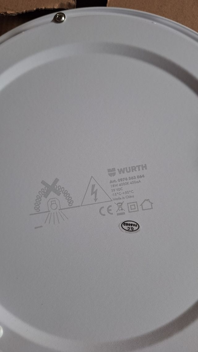 Lote de 8 Downlight LED blanco