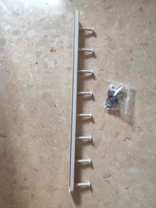 Colgador blanco extraíble - Metal