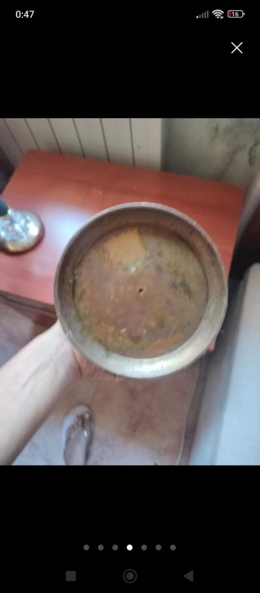 Jarrón Vintage Bronce Pintado