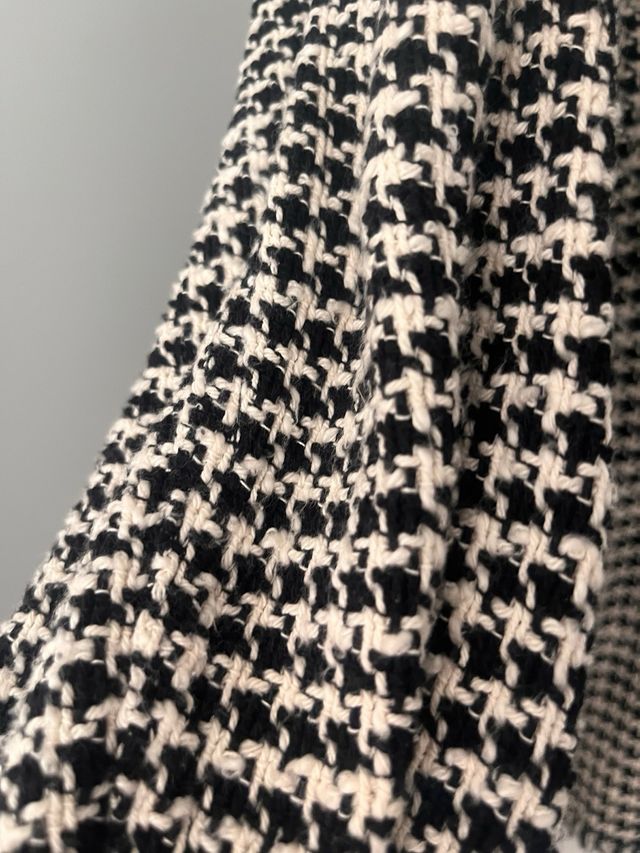 Sobrecamisa Zara -  cuadros blanco y negro