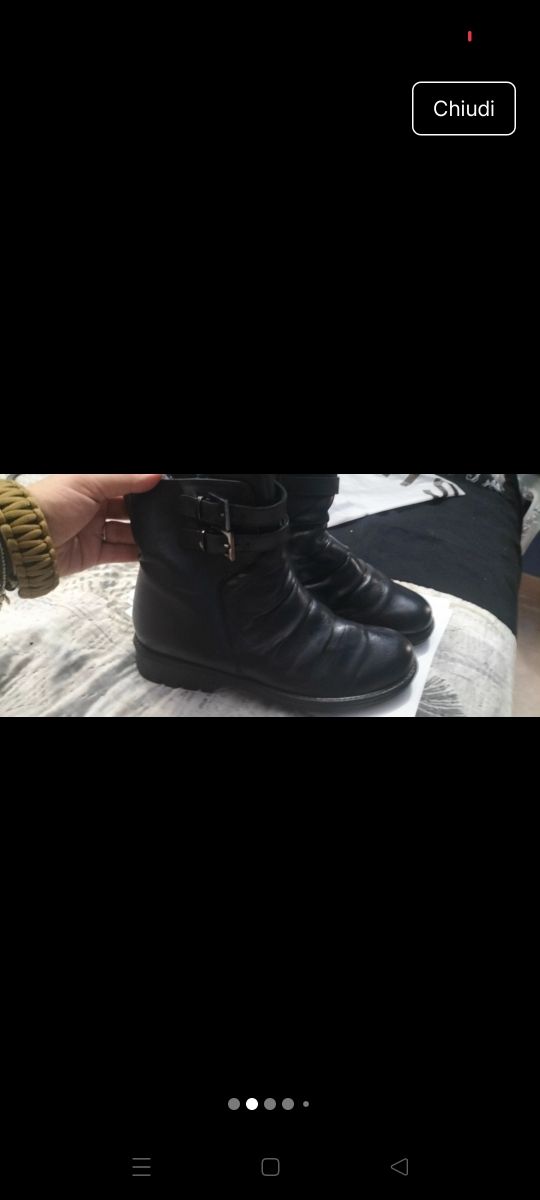 Stivaletti Pelle Nera morbidi