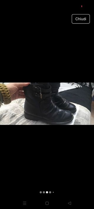 Stivaletti Pelle Nera morbidi