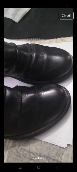 Stivaletti Pelle Nera morbidi