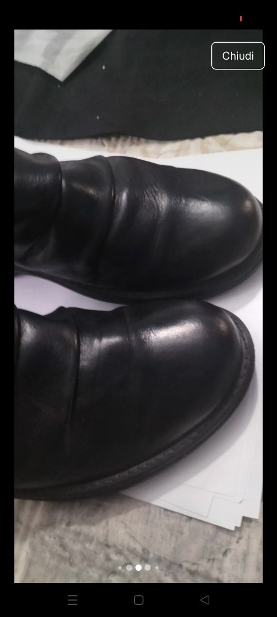 Stivaletti Pelle Nera morbidi