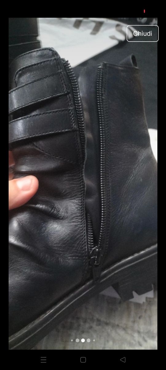 Stivaletti Pelle Nera morbidi