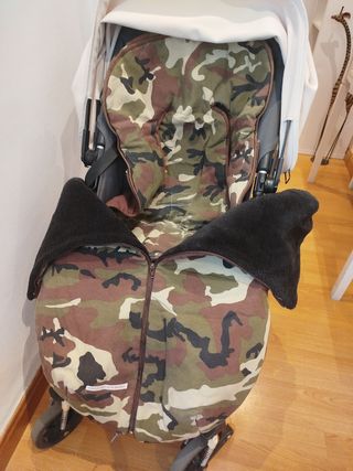 Saco silla bebé camuflaje de invierno 