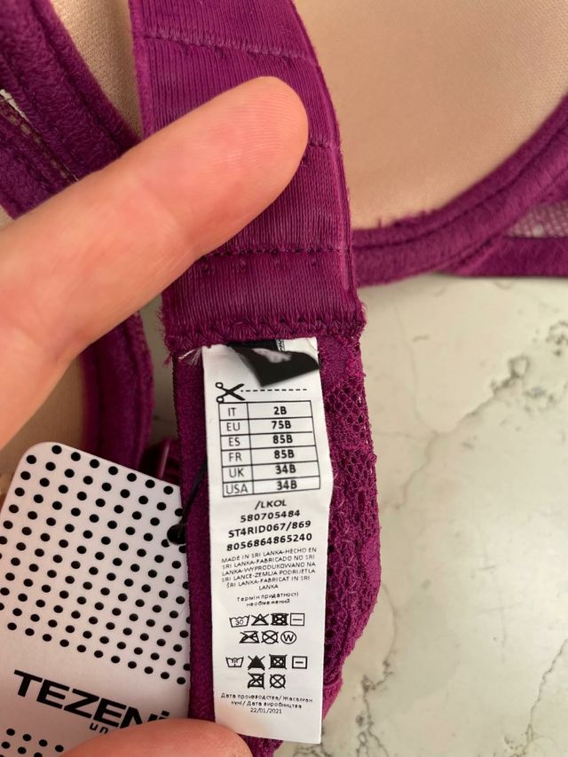 Reggiseno Tezenis Viola Regale 85B