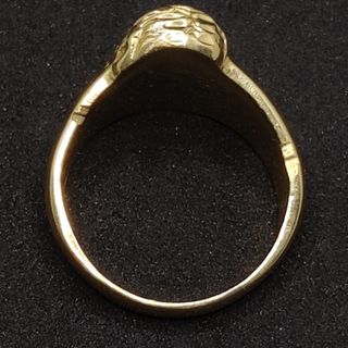 Sello Cara de Cristo de oro 18k, 12.65 g, T-30.
