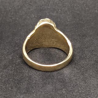 Sello Cara de Cristo de oro 18k, 12.65 g, T-30.