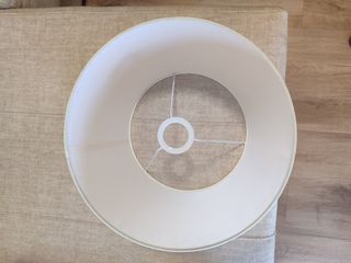 Pantalla lámpara blanca