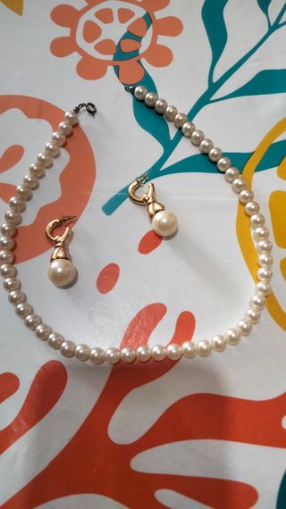 Collana & Orecchini Perle bigiotteria