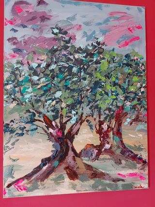 Dipinto acrilico - Olivi