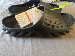 Crocs Echo Slide - Sandalias negras talla 41