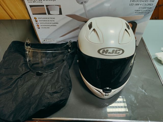CASCO MOTO HJC FG-17 Blanco