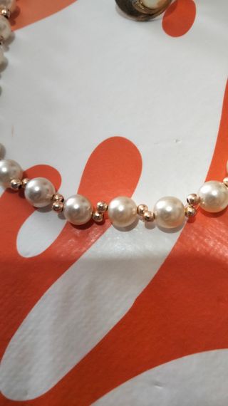 Collana e orecchini perle