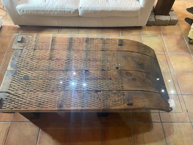 Mesa de trilla antigua