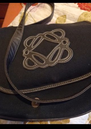 Bolso bandolera negro y marrón