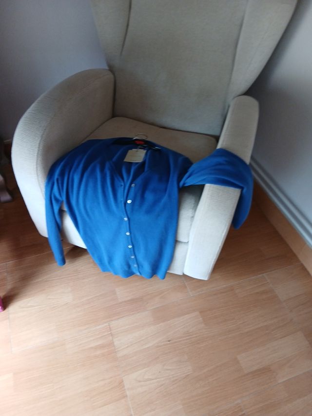 Chaqueta punto azul marino - Talla M