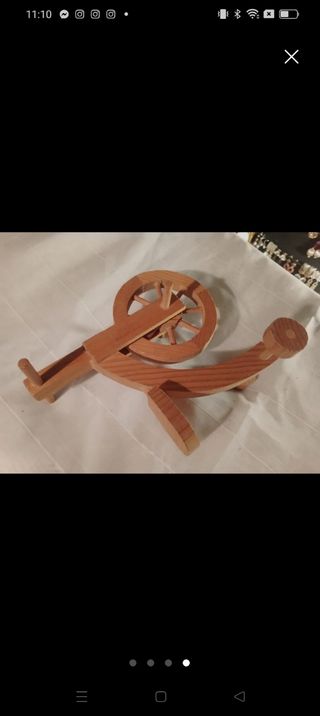 Triciclo madera antiguo juguete
