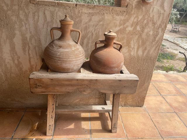 2 Vasijas autenticas de barro antiguo 