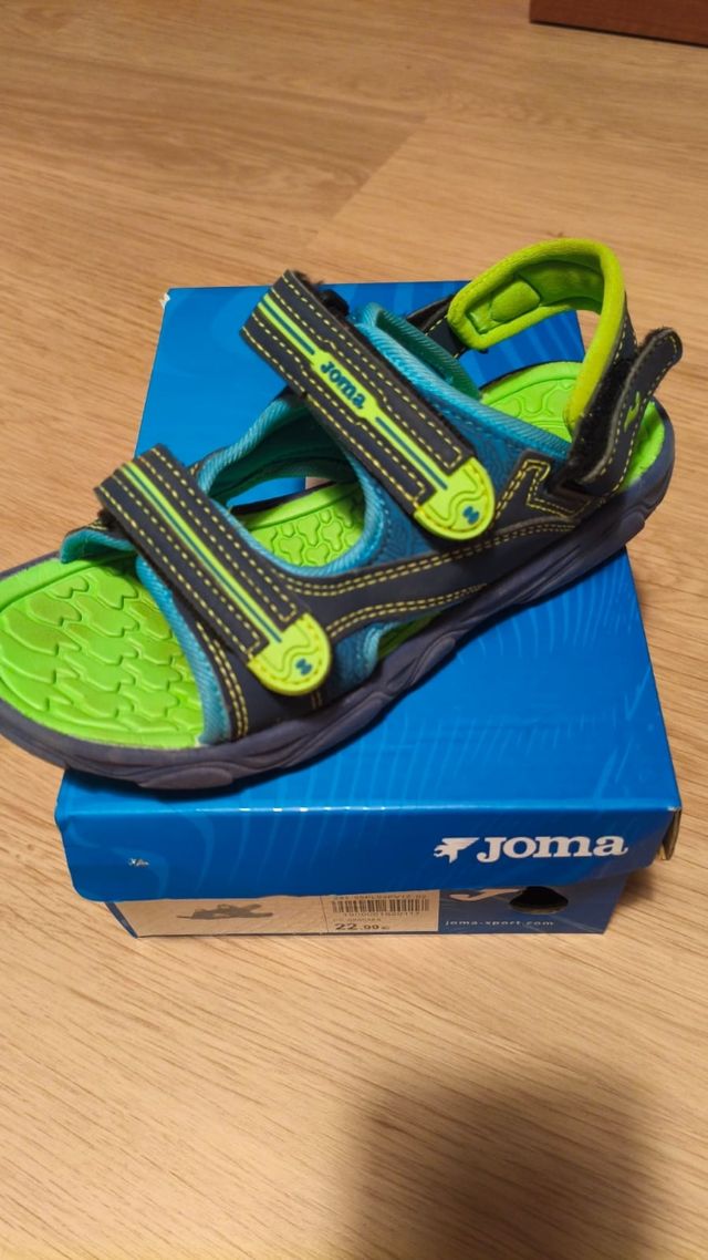 Sandalias Joma niño - Azul y Verde