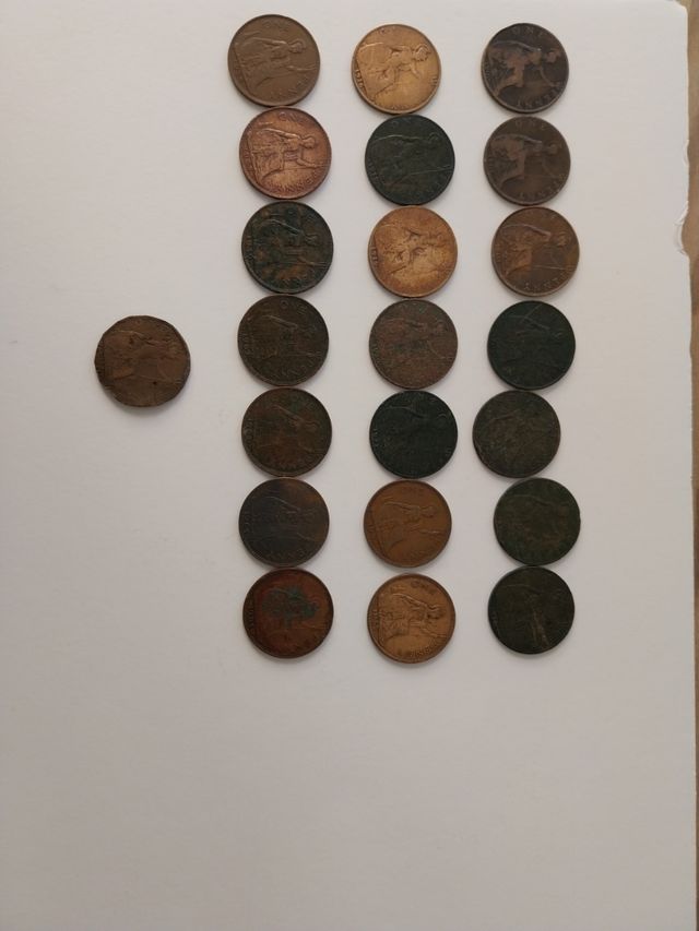 22 Moedas de um centavo