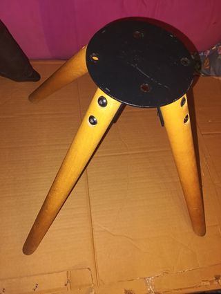 Trípode madera - Base redonda y otro telescopico