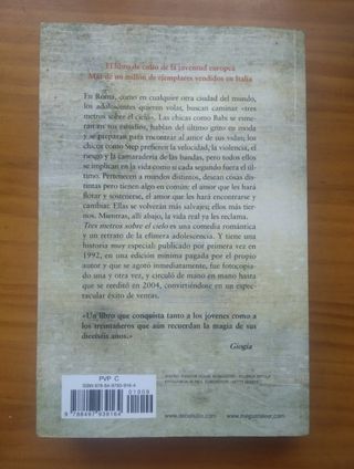 Federico Moccia Tres metros sobre el cielo Spanish