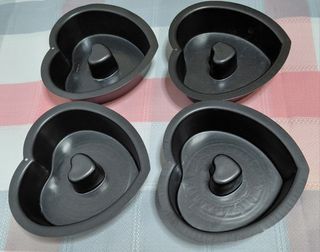 4 Moldes Corazón Metal