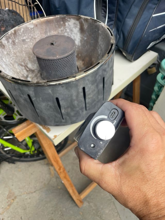 Barbacoa portátil sin humo