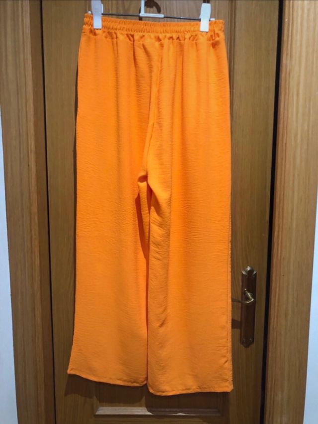 Pantalones anchos naranja 44