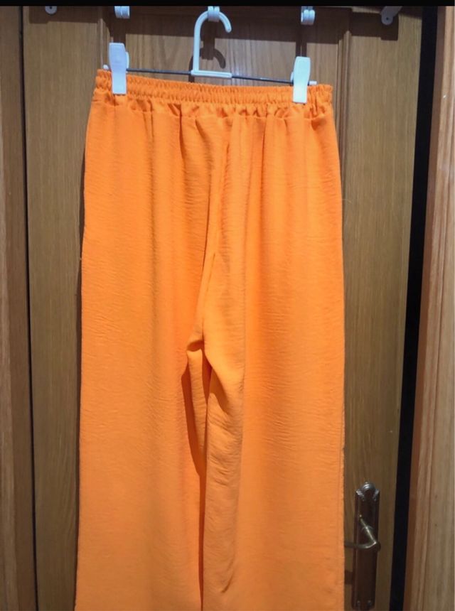 Pantalones anchos naranja 44