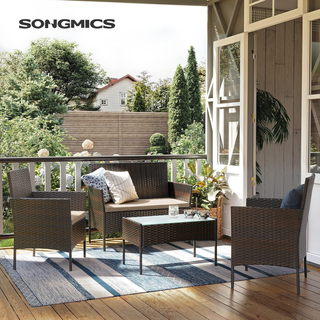 Set di Mobili da Giardino in Polyrattan, Salotto d