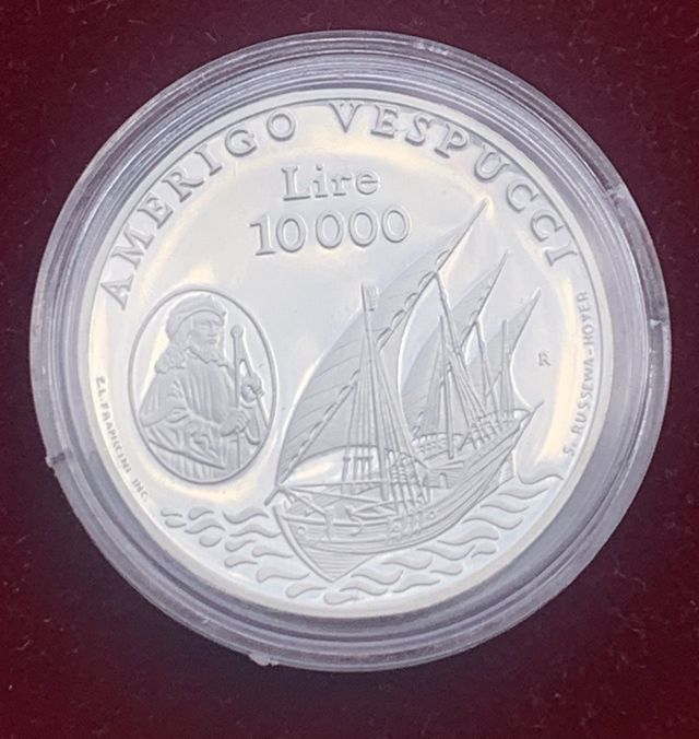 10000 liras 1995 San Marino Amerigo Vespucci