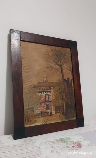 Acuarela antigua paisaje