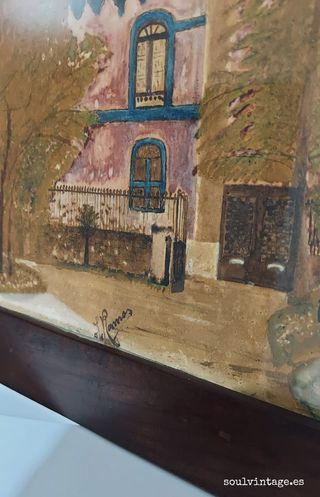 Acuarela antigua paisaje