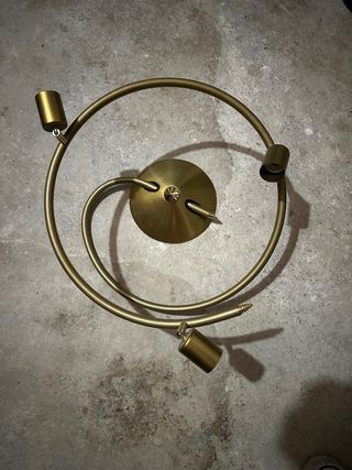 Plafón techo dorado metal