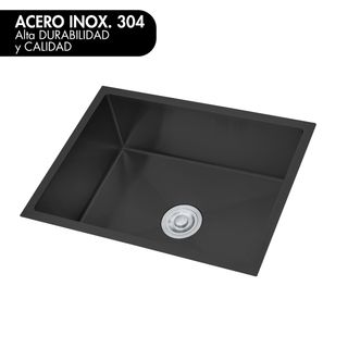 Fregadero Sobre -  acero inox 60x45 Negro