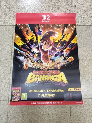 Poster Gigante Donkey Kong Bananza Nintendo Switch