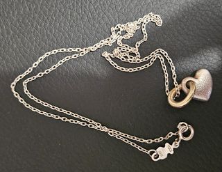 Tous. Corazón bicolor Luah + Cadena plata 45 cm
