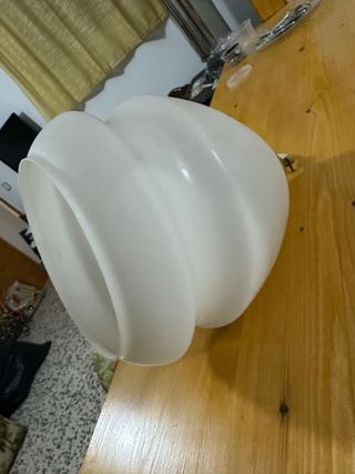 Plafón techo vintage blanco y dorado