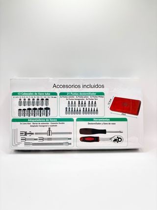 Maletín herramientas 46 piezas