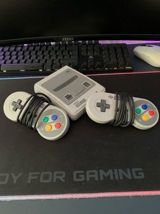 Super Nintendo (SNES) gris - consola vintage