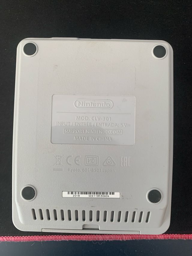 Super Nintendo (SNES) gris - consola vintage