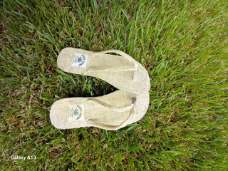 Chanclas cáñamo 100% - Beige