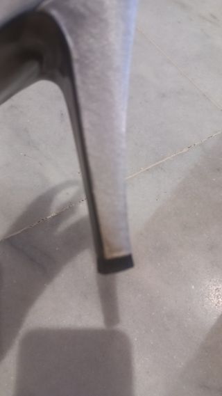 Zapatos tacón plata
