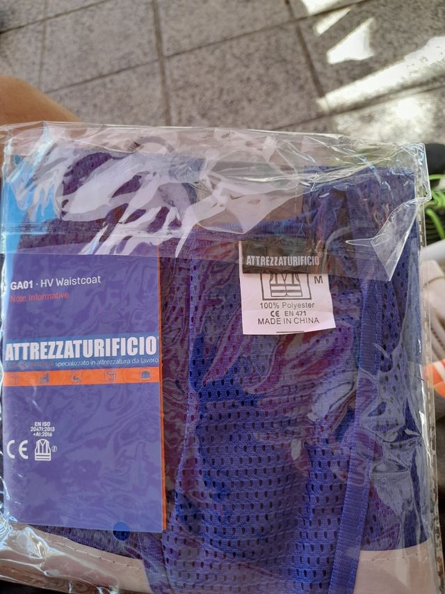 5 Gilet Lavoro alta visibilita , taglia unica