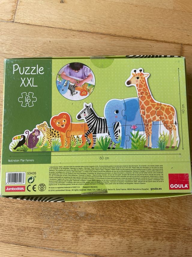 Puzzle XXL Goula Animales 16 piezas